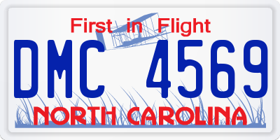 NC license plate DMC4569