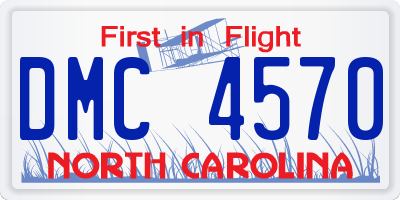 NC license plate DMC4570