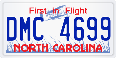 NC license plate DMC4699