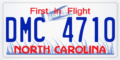 NC license plate DMC4710