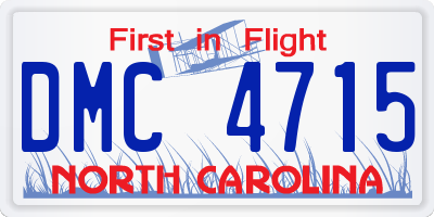 NC license plate DMC4715