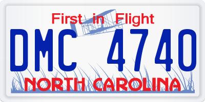 NC license plate DMC4740