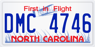 NC license plate DMC4746