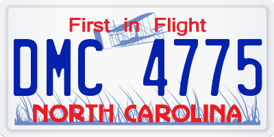NC license plate DMC4775