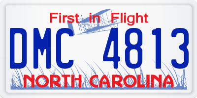 NC license plate DMC4813
