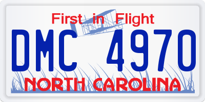 NC license plate DMC4970