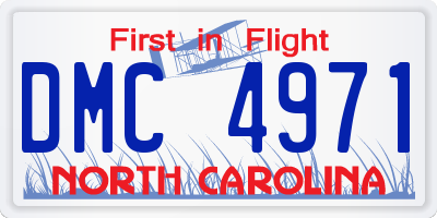 NC license plate DMC4971