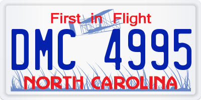 NC license plate DMC4995