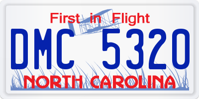 NC license plate DMC5320