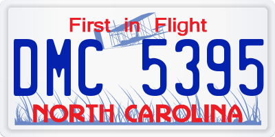 NC license plate DMC5395