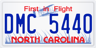 NC license plate DMC5440