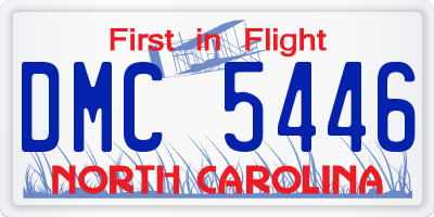 NC license plate DMC5446