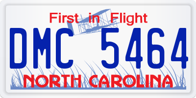 NC license plate DMC5464