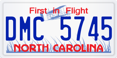 NC license plate DMC5745