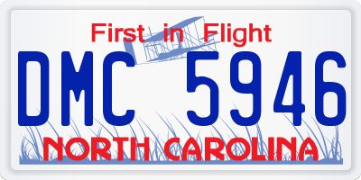 NC license plate DMC5946