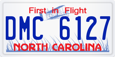 NC license plate DMC6127