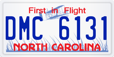 NC license plate DMC6131