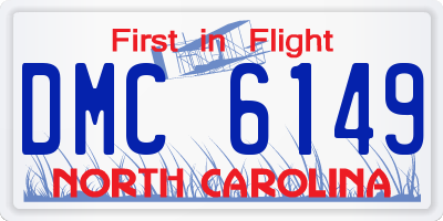 NC license plate DMC6149