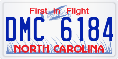 NC license plate DMC6184