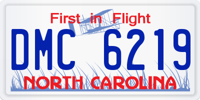 NC license plate DMC6219