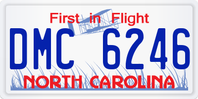 NC license plate DMC6246