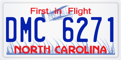 NC license plate DMC6271