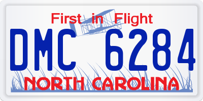 NC license plate DMC6284
