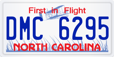 NC license plate DMC6295