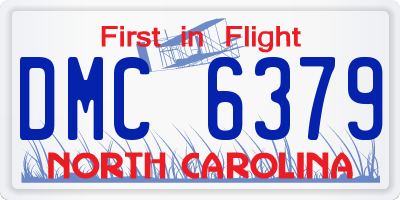 NC license plate DMC6379