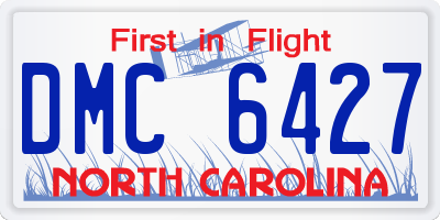 NC license plate DMC6427