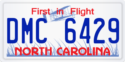 NC license plate DMC6429