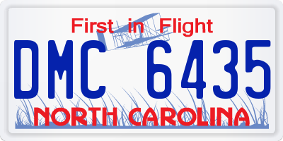 NC license plate DMC6435