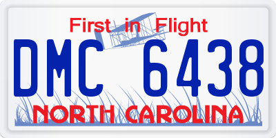 NC license plate DMC6438