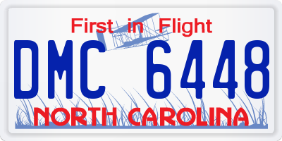 NC license plate DMC6448