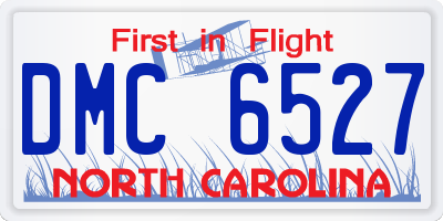 NC license plate DMC6527