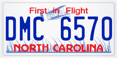 NC license plate DMC6570