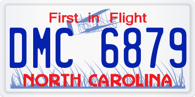 NC license plate DMC6879