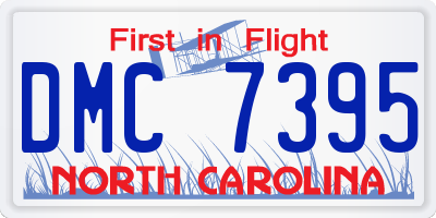 NC license plate DMC7395