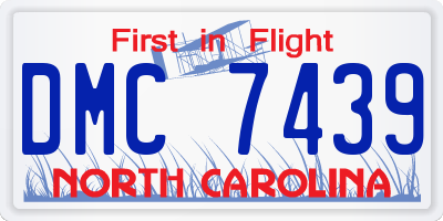 NC license plate DMC7439