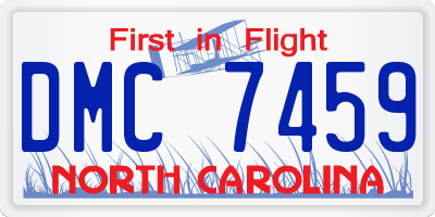 NC license plate DMC7459