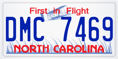 NC license plate DMC7469