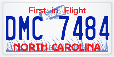 NC license plate DMC7484