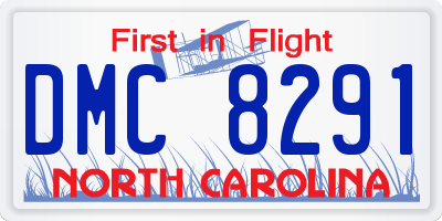 NC license plate DMC8291