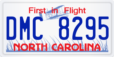 NC license plate DMC8295
