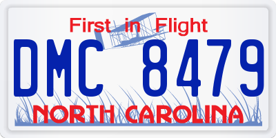 NC license plate DMC8479
