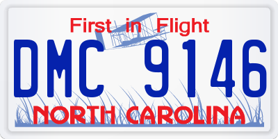 NC license plate DMC9146