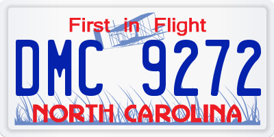 NC license plate DMC9272