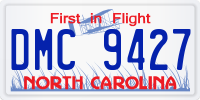 NC license plate DMC9427
