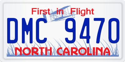 NC license plate DMC9470