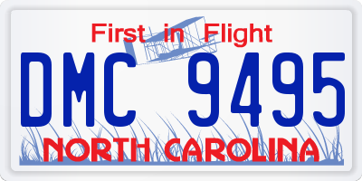 NC license plate DMC9495